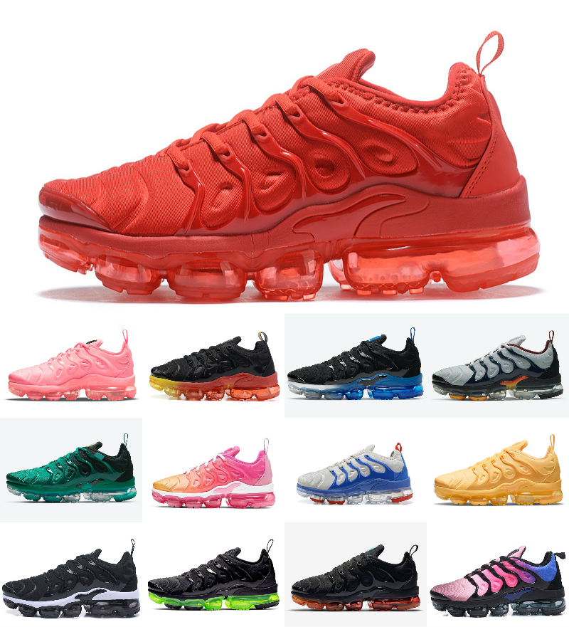 

TN plus mens running shoes orlando together triple red black white bumblebee bleached coral pure sports trainers USA active fuchsia men women outdoor sneakers, Bubble package bag