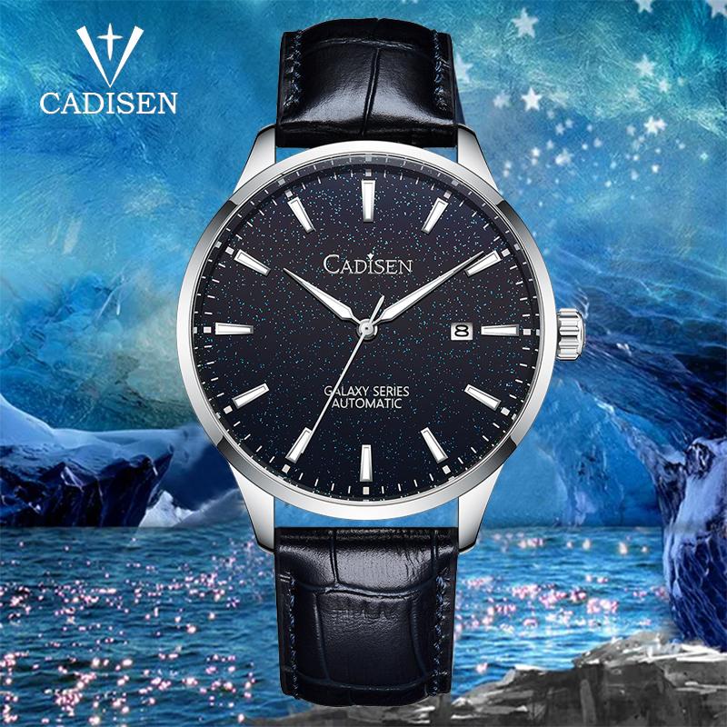 

Wristwatches CADISEN DESIGN Sapphire Japan 8215 Men's Automatic Mechanical Watch 100M Waterproof Sport Men Wrist Relogio Masculino 2021, Gold