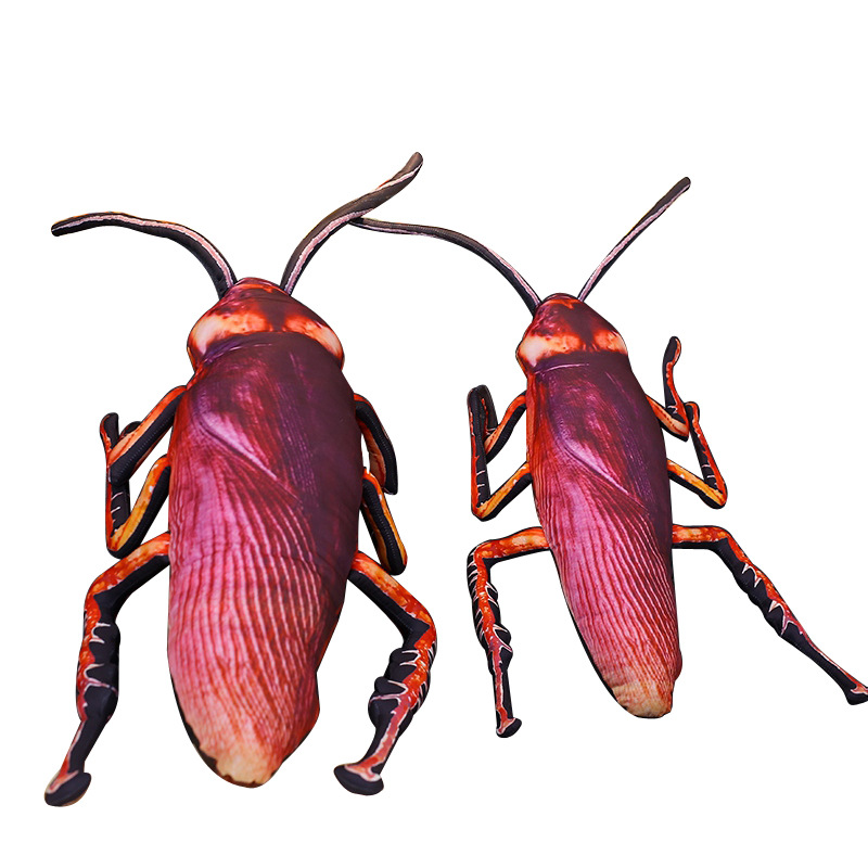 

Cockroach pillow creative net celebrity with the same simulation cockroach pillow doll spoof Xiaoqiang plush toys for girls