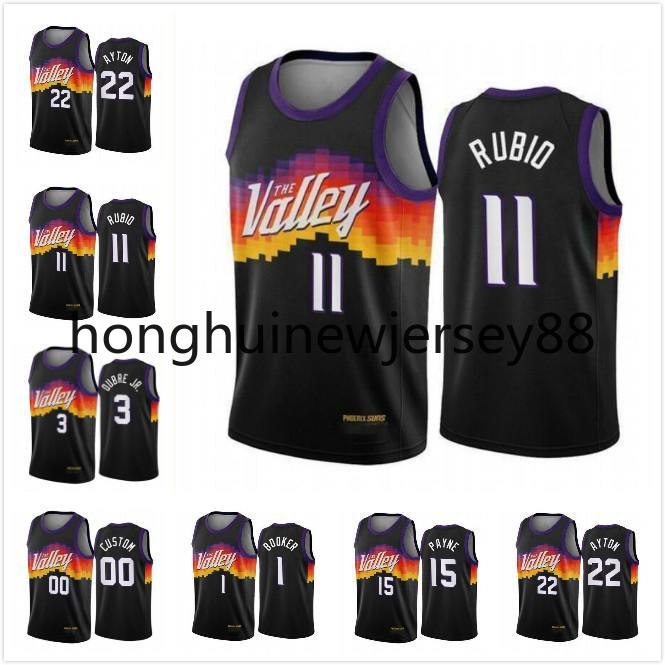 

Men Devin Booker DeAndre Ayton 3 Chris Paul 2021 Swingman City Basketball Jersey Black Icon Edition