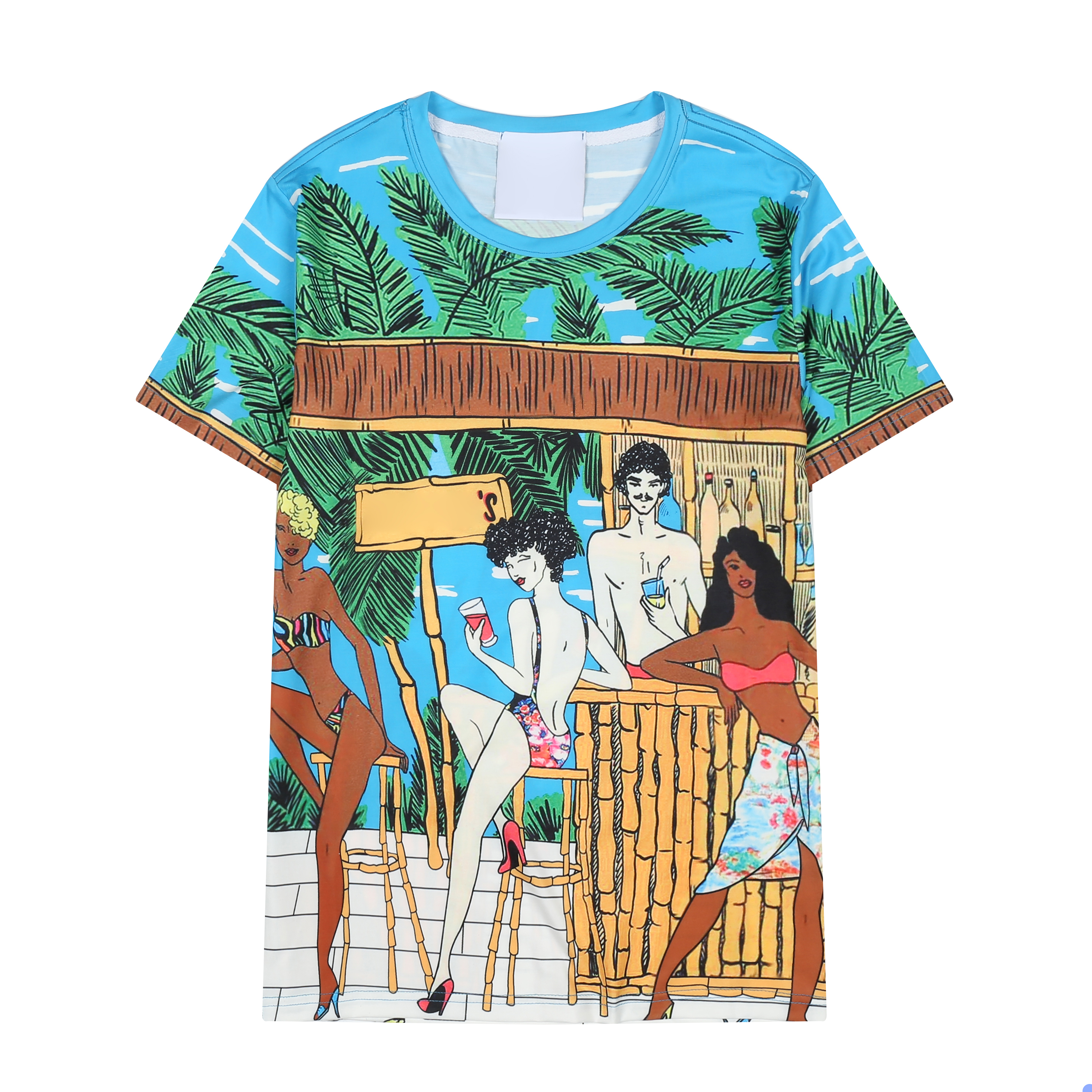 

2021ss bear brand tops 100%cotton mens T-shirt Summer beach women casual breathable fashion T-shirts size S-XXL