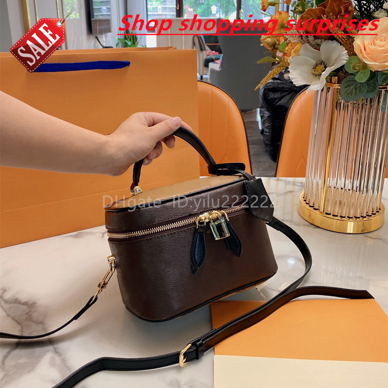

Popular money Fashion high quality Lou vdeng women's bag retro luxury designer original leather messenger double shoulder zipper portable woman beauty suit SSS, Split