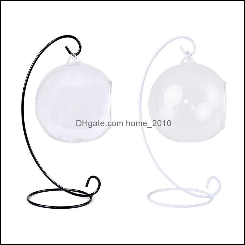 

Candle Holders Décor & Garden50Pcs H23Cm Ornament Display Stand Iron Rack Holder For Hanging Glass Globe Air Plant Terrarium Witch Ball Wedd