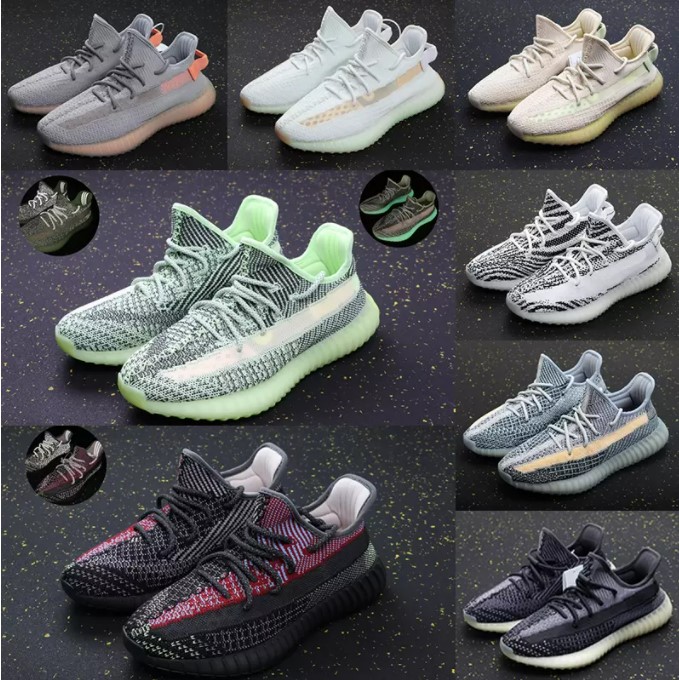 

2022 Top Quality kanye V2 west shoe Static Reflective yeezy casual shoes 3M Belgua 2.0 Semi Frozen Butter 350v2Designer Men Women Sneakers yeezys boots 350 v2, 29