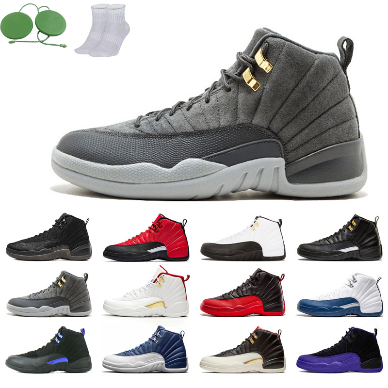 

12s man basketball shoes winterized wings University Gold Blue the master taxi reverse flu game o-black Michigan gym red gamma french FIBA Dark light concord CNY stone, Gamma blue