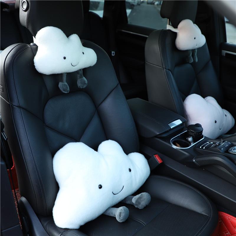 

Seat Cushions Creative Car Headrest Cute Net Hongyunduo Cushion Neck Pillow Female Interior Accessories