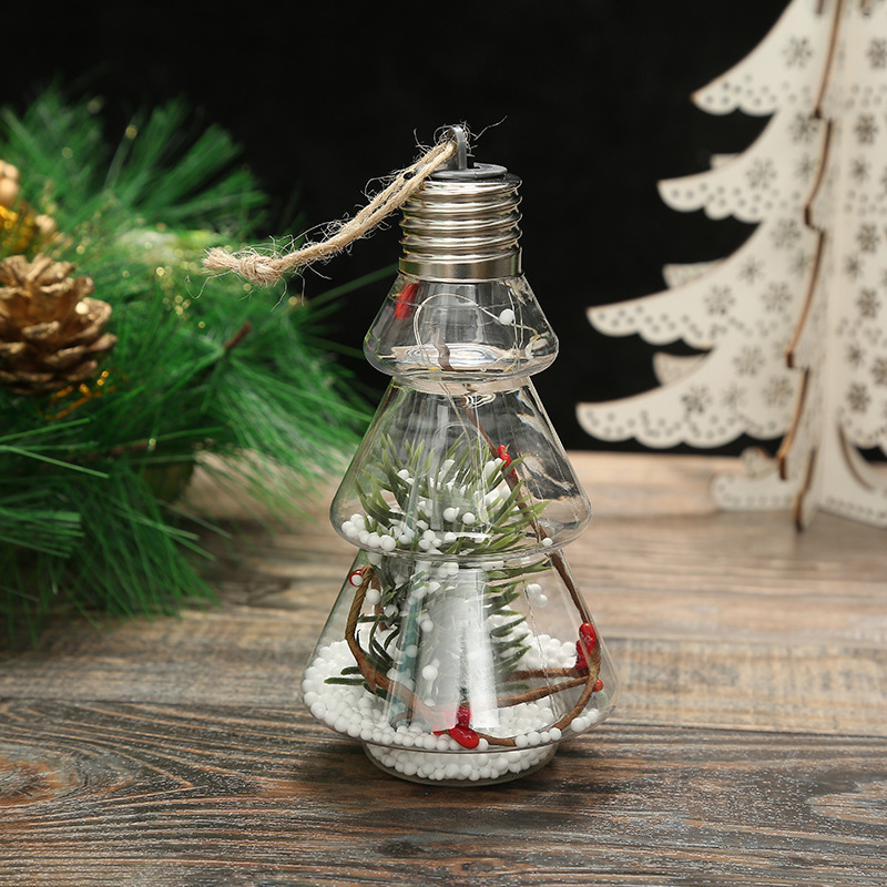 

christmas decoration light led interior transparent Christmas tree ornament creative pendant