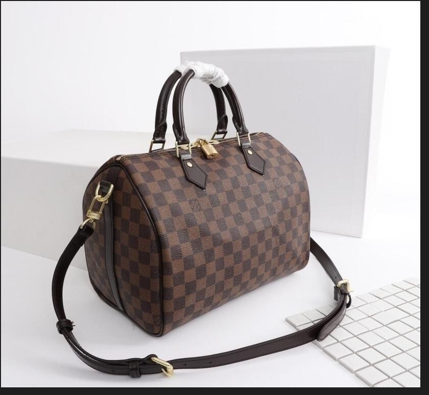 

LVLOUISVITTON VUTTON women Crossbody Bags Fashion Women Leather Handbags Shoulder Bag 30cm Purse top quality with lock dust bagsd