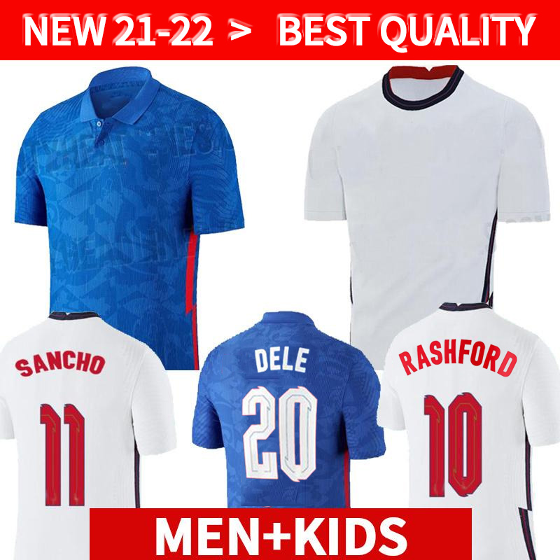 

2020 2021 soccer jersey KANE STERLING RASHFORD SANCHO HENDERSON BARKLEY MAGUIRE 20 21 22 Player version national football shirts men + kids kit sets uniforms, 2020-home
