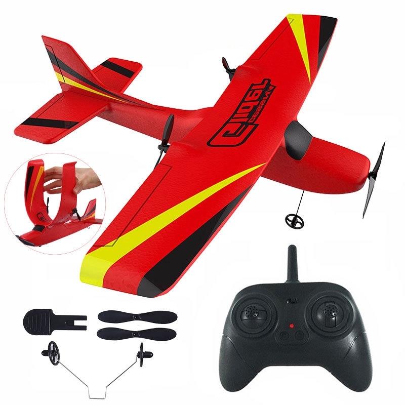 

Z50 Glider Plane for 2.4G Kid Airplanes EPP Foam Built Gyro Radio-Controlled Wireless Plane Aircraft Air RC Toy RC Boy plane Y200413 Nswkc, Red