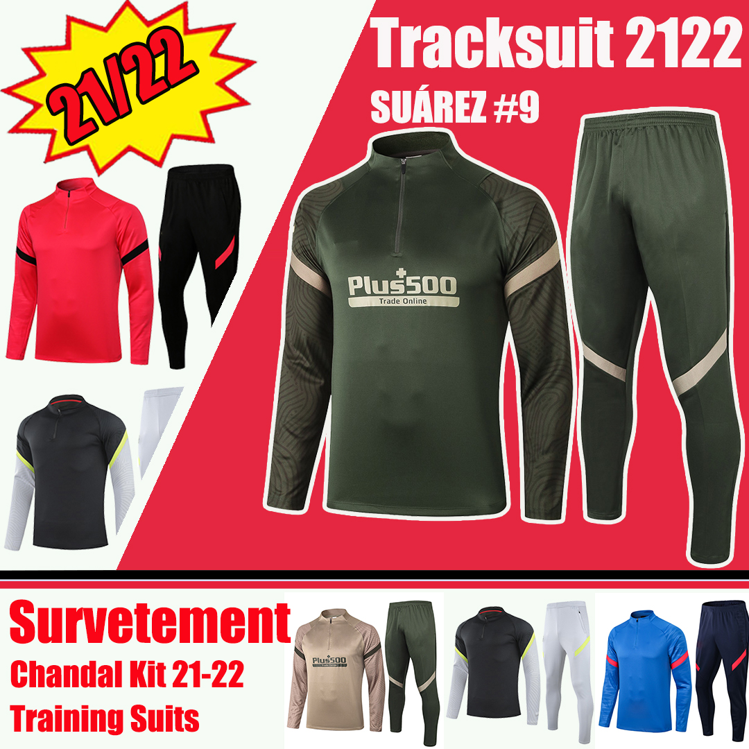 

2021 2022 KOKE GRIEZMANN LEMAR H.HERRERA Training Suit Soccer jacket Survetement 21/22 maillot de foot ANSU FATI MEMPHIS Long Sleeve mIlan Football Tracksuit Chandal, 2122 atletico home