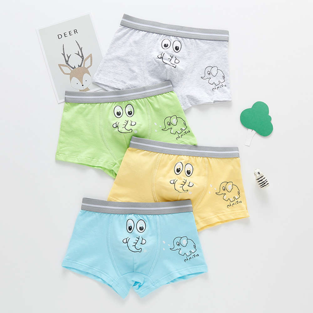 

style children's underwear pure cotton boys' four corner flat angle all cartoon pupils', Camo
