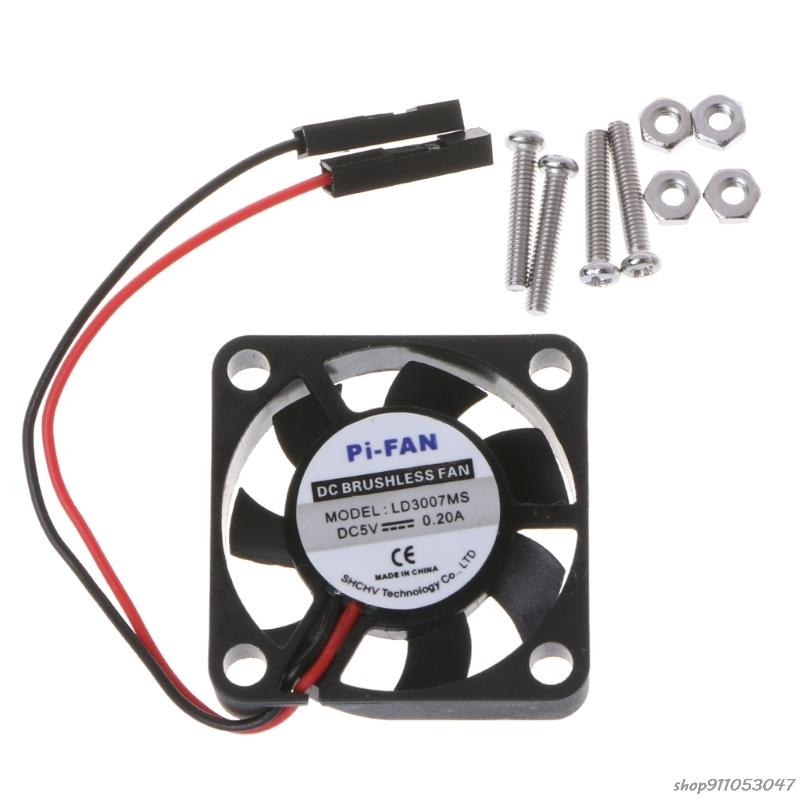 

Mini Cooling Fan Heat Sink For Raspberry Pi 3/2/B+ 3.3V/5V Model Computer F19 21 Drop Fans & Coolings
