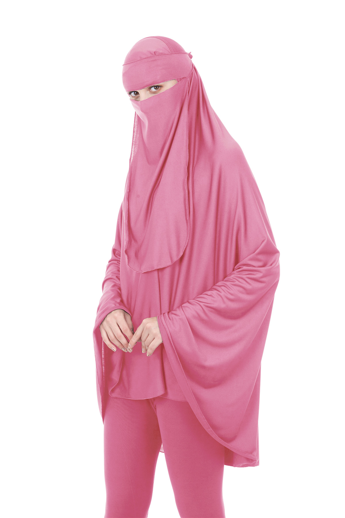 

Formal Muslim Prayer Garment Sets Women Niqab and Mask Islamic Clothing Dubai Turkey Namaz Burka Musulman Jurken 2 Piece Sets