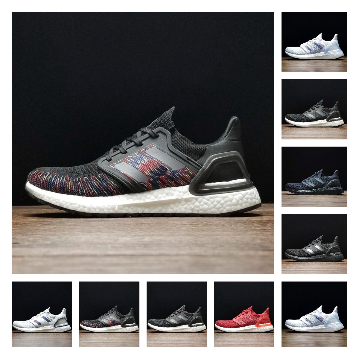 

shoes men shoe Ultraboost 3. 4.0 Running Shoes man Women Ultra Boost III Primeknit Runs White Black Sports Sneaker 36-47, Color 10