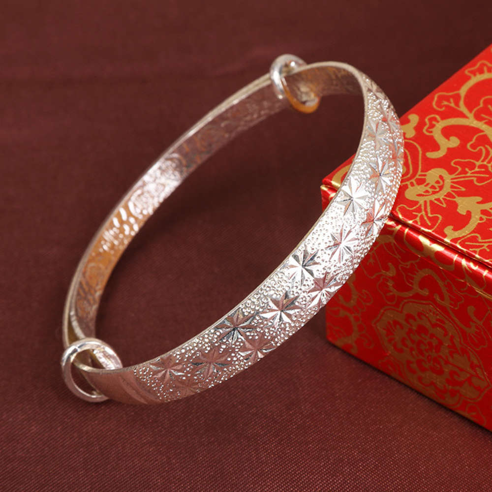 

Hand catenary creative star alloy gold plated bracelet with adjustable size, Golden;silver