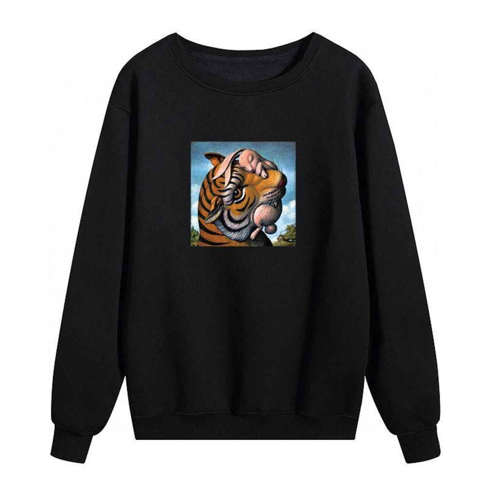 Fashion Vintage Men Hoodie 20ss Mens Womens Autumn Winter Long Sleeve Comfortable Polo Sweatshirt 2020 Tiger Printed Pullover Hoodies Coat