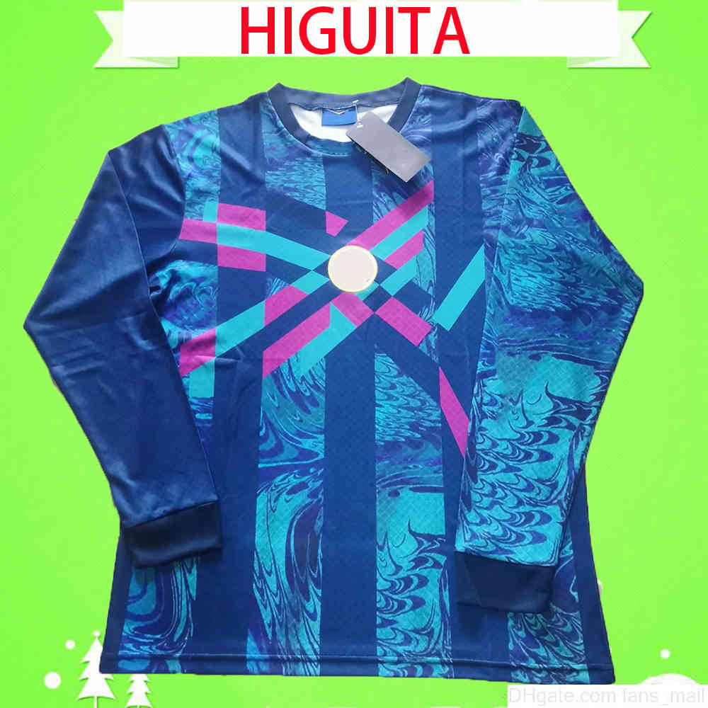 

1990 retro goalkeeper long sleeve OLD RENE HIGUITA COLOMBIA GOALIE FOOTBALL shirt uniform COLUMBIA SOCCER JERSEY vintage classic antique Collection, Black;yellow