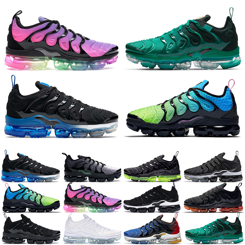 

men women tn plus running shoes Triple Black white Psychic Pink Pure Platinum Summer Gradient Sunset Royal mens trainers outdoor sports sneakers wholesale
