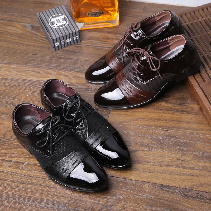 

Dress Shoes HIGH GRADE LUXURY GENUINE LEATHER MEN WEDDING BOW TIE PLAIN TOE CASUAL PARTY FORMAL LOAFERS, Black