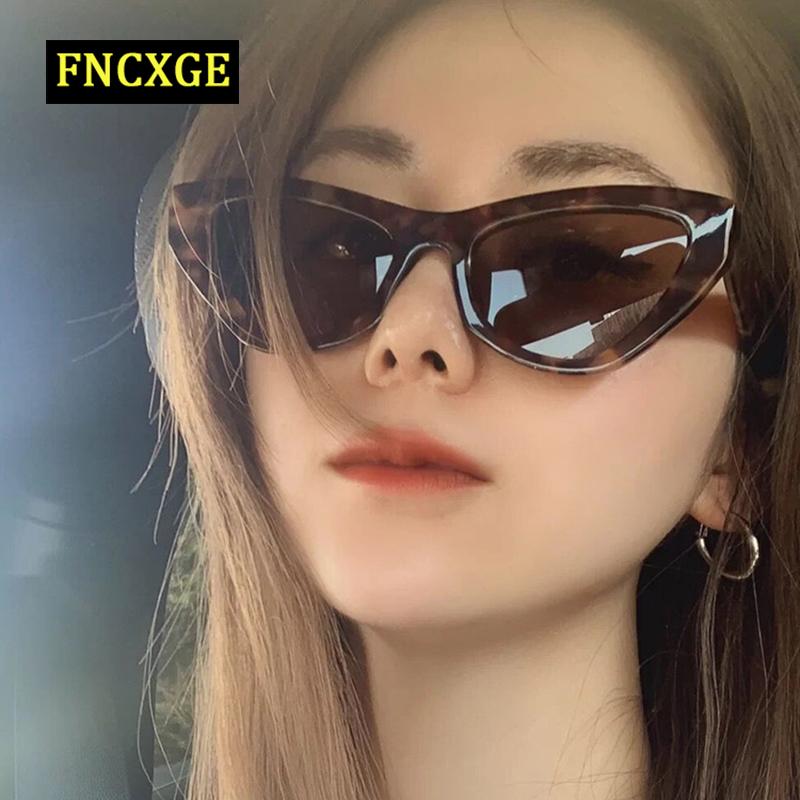 

Sunglasses FNCXGE Brand Designer Women Men High Quality Retro Vitage Cat Eye Sun Glasses Luxury UV400 Eyewear