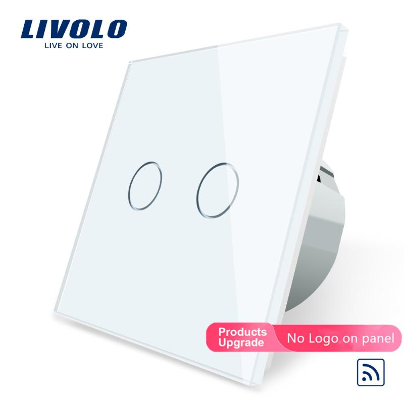 

Livolo EU Standard, Remote Switch, Crystal Glass Panel, Standard,Wall Light Touch Switch+LED Indicator,C702R-1/2/5 Dimmers