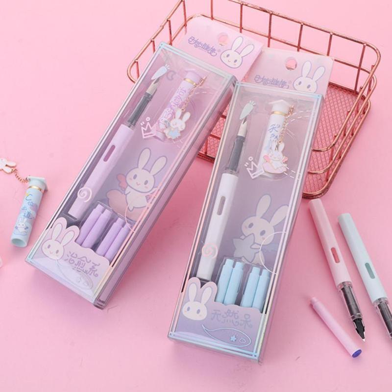 

Koi Pen Cute Ink Set Fountain Student Office Stationery Supplies Pens For Writing EF Tip