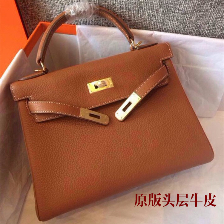 

designer handbags bag herme kellys leather bag 2021 women's bagbb