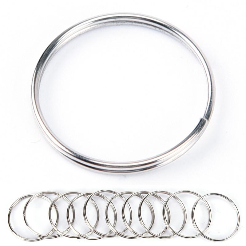 

Keychains 50/100pcs Keyring Split Ring 25mm Keychain Rings Argolas Para Chaveiro Accessories For Key Porte Cle Parts