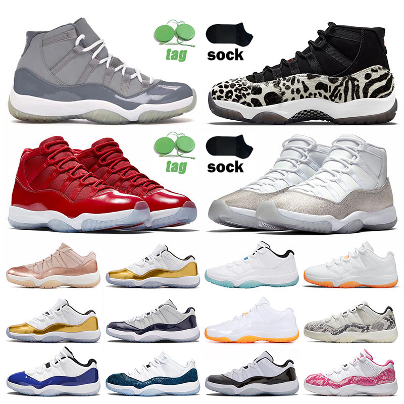 

Jorden 11s retro mens Air Jordan 11 womens Basketball Shoes Jumpman University Red Animal Cow Instinct Metallic Sliver Wine Like Jordan&#039