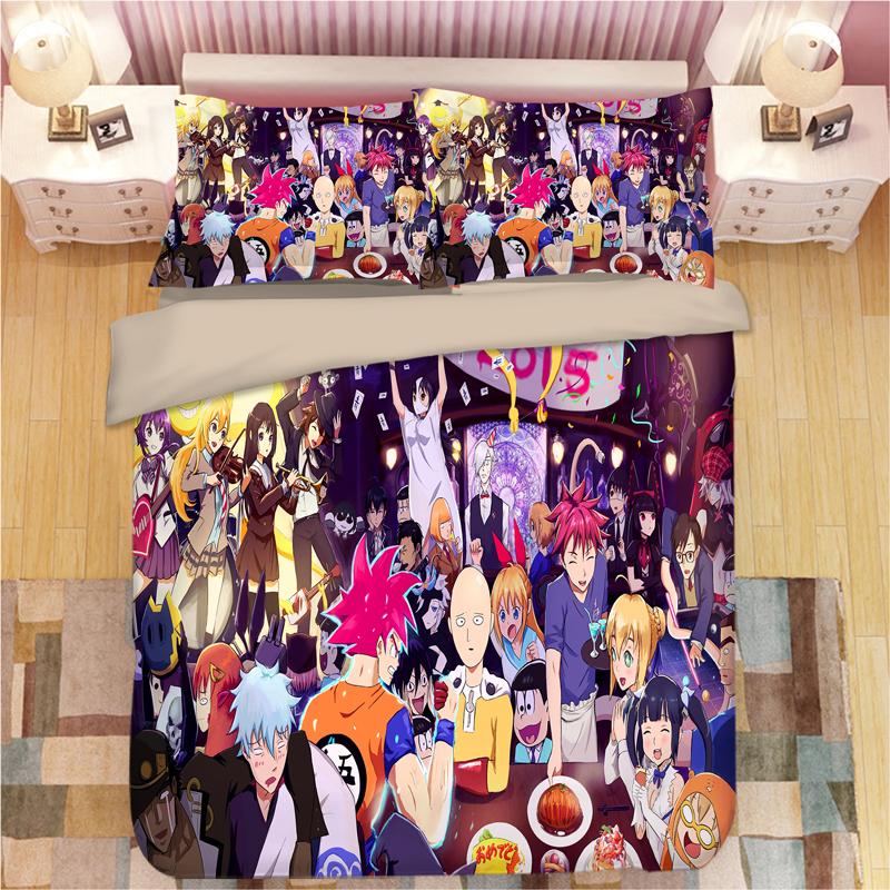 

Anime 3D ONE PUNCH MAN Print Bedding Set Duvet Covers Pillowcases Piece Comforter Sets Bedclothes Bed Linen 03