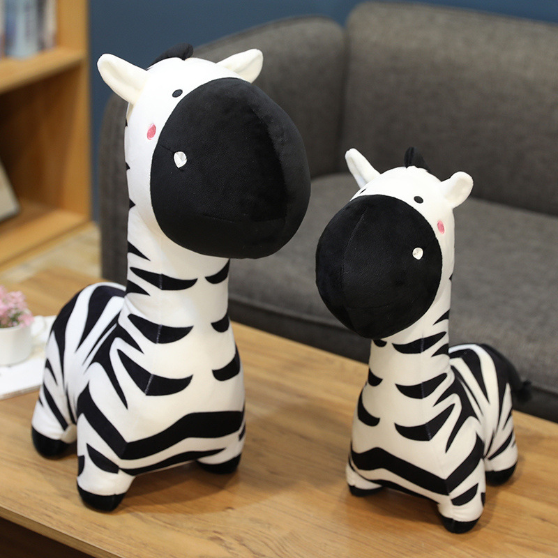 

Simulation cute plush toy zebra pony alpaca grass mud horse animal pillow sleeping cushion photo props girls