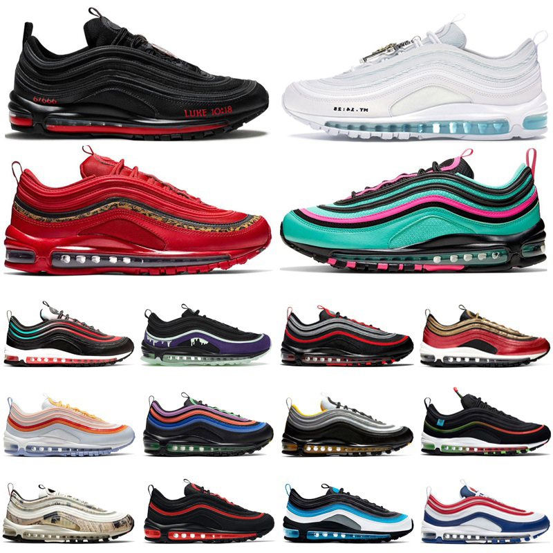 

classic running shoes for men women Mschf Lil Nas x Satan Triple Black White Red Leopard Reflective Bred mens trainer outdoor sneakers, Volt pink