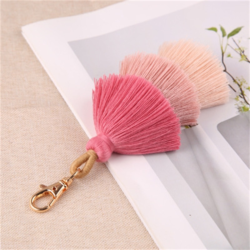 

multi layer Tassel Keychain Boho Colorful handmade tassel charm key ring bag hangs fashion jewelry will and sandy gift 202 U2