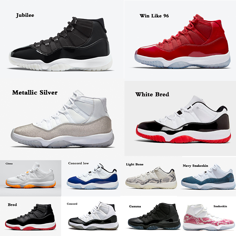 

11 Basketball Shoes Cool Grey Gamma low Win Like 96 Jubilee Navy Snakeskin XI men women 11s trainers sports sneakers outdoor high quality WHOLESALE size 5.5-13