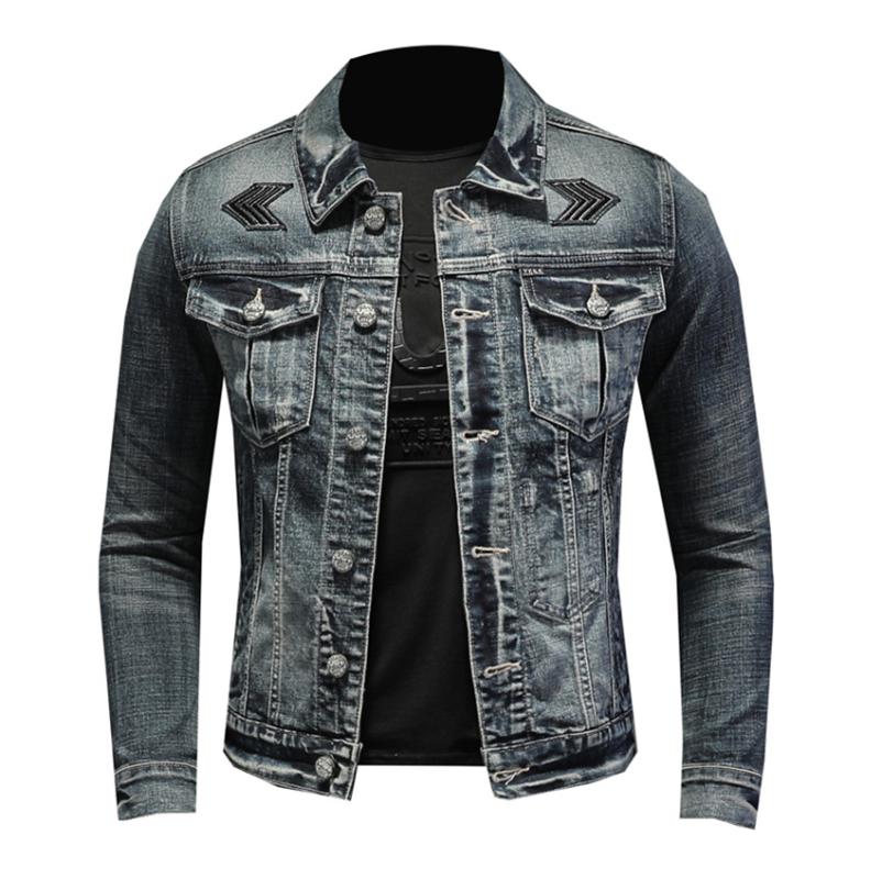 

Men's Jackets Denim Jacket Men Brand Autumn Winter Fashion 2021 High Quality Business Casual Jeans Coat Male Coats Streetwear Clothing, Black;brown
