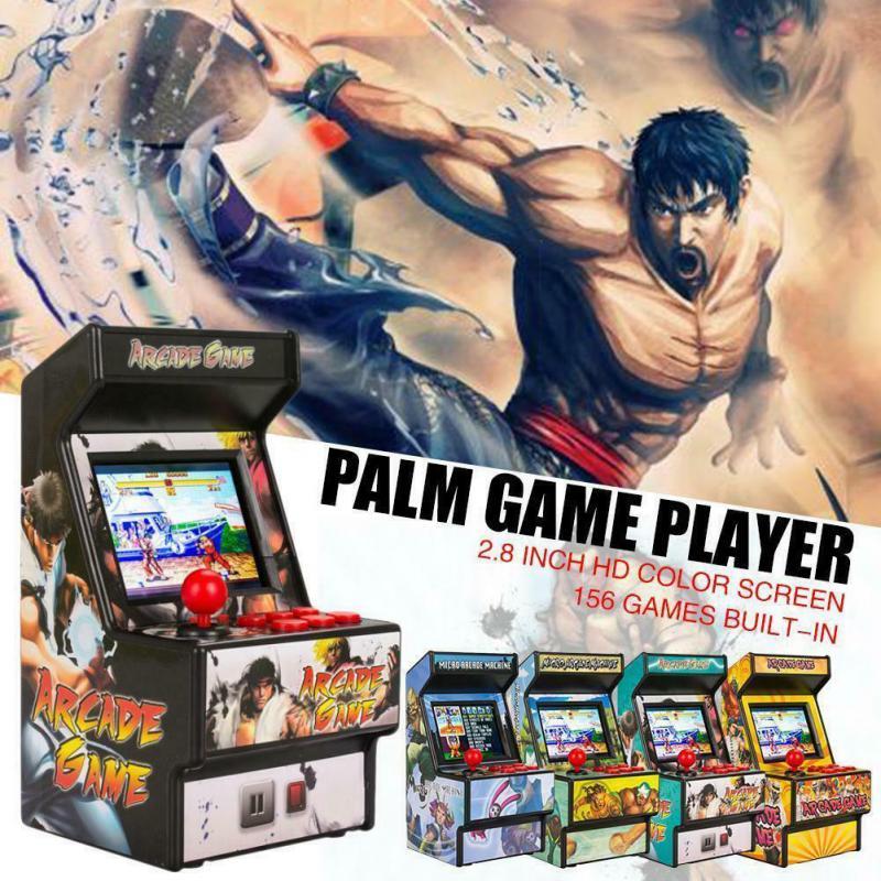 

Mini Arcade Game 156 Classic Handheld Games Portable 2.8 Inch Colorful Screen Rechargeable Battery AV To TV For Megadrive Players