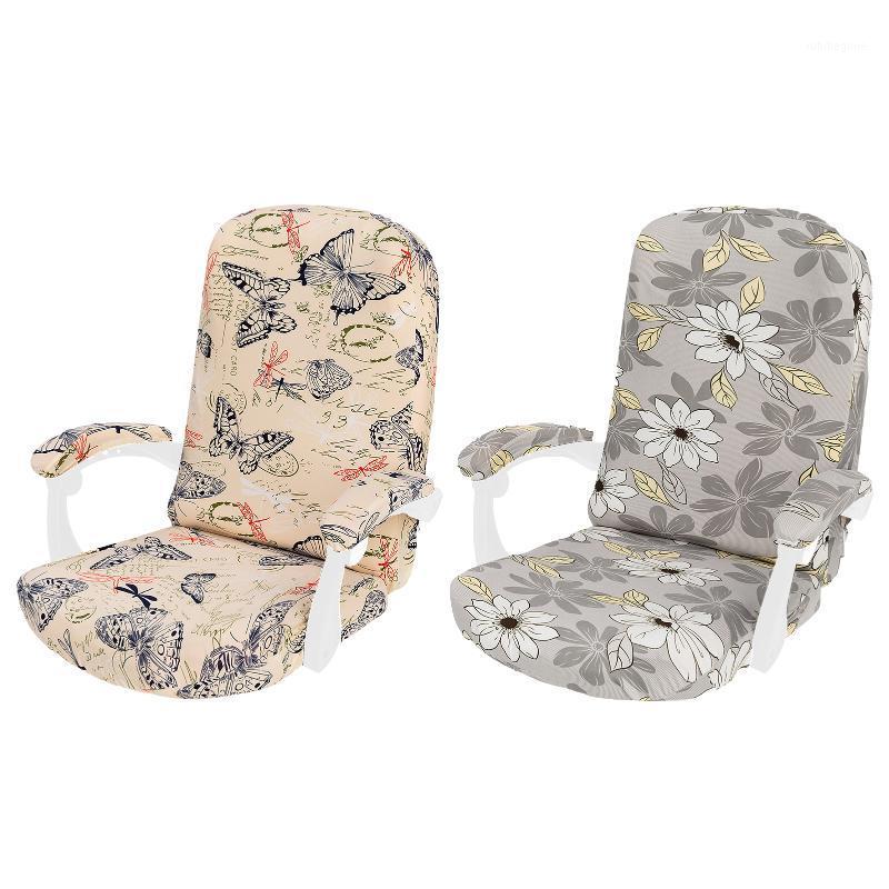 

Office Computer Arm Chair Cover Elastic Covers Anti-dirty Rotating Stretch Desk Seat