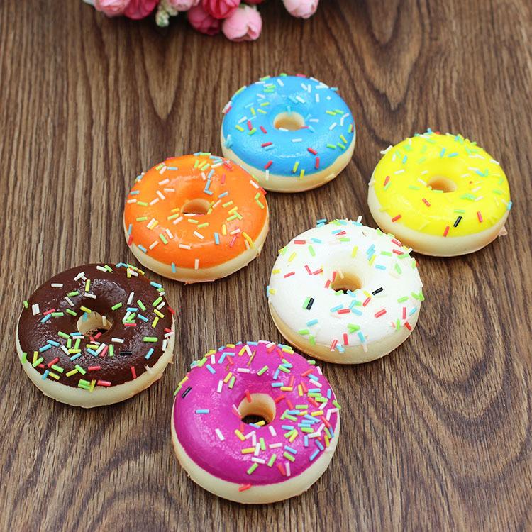 

5CM Donut Squishy Charm Kawaii Squishies Wholesale Educational Toys For Children Pretend Play Toy Fake Food