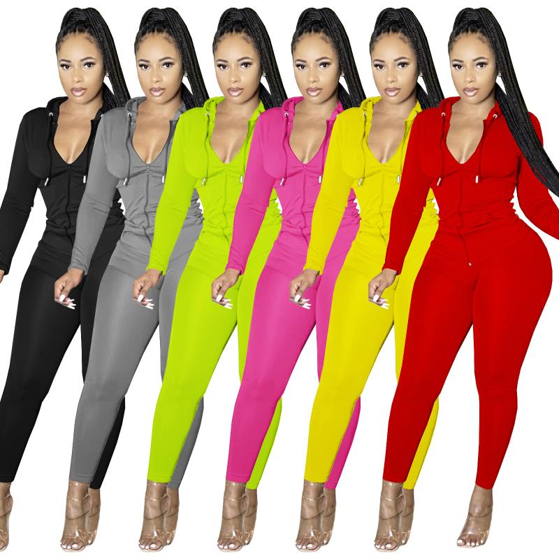 

Women' Two Piece Pants Sweatsuits For Women 2 Set Outfits Winter Clothes Pieces Sets Long Sleeve Hooded Tracksuits Wholesale, 05