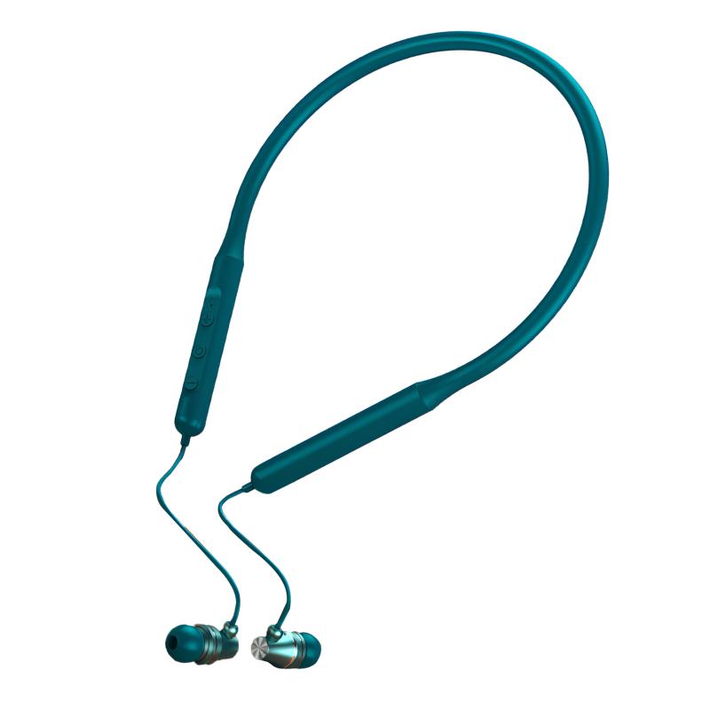 

Headphones & Earphones Bluetooth Wireless Magnetic Neckband Waterproof Sport Headset With Noise Cancelling Mic In-Ear