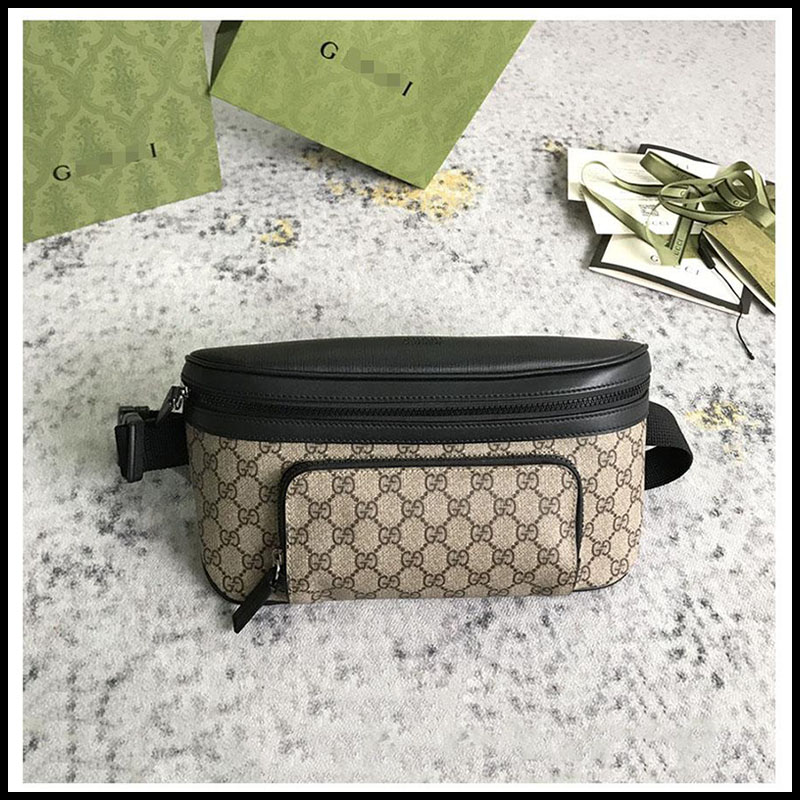 

GGLVLouisBag VuttonYSLClassic style women and men fashion Waist Bags genuine Leather fanny pack printed designer fannypack chest belt bag, Brown
