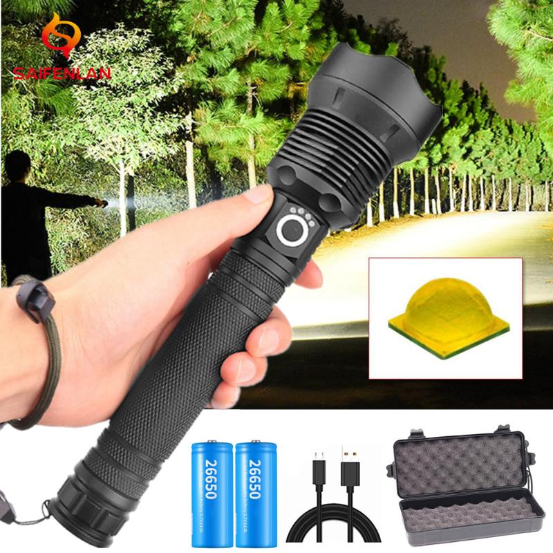 

Xhp70.2 Powerful 18650 26650 USB Torch Tactical Hunting Lamp Hand Light Dropship Flashlights Torches