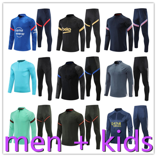 

kids men Soccer Jerseys football training suits tracksuit kit survetement foot chandal futbol designers tracksuits jogging hombre
