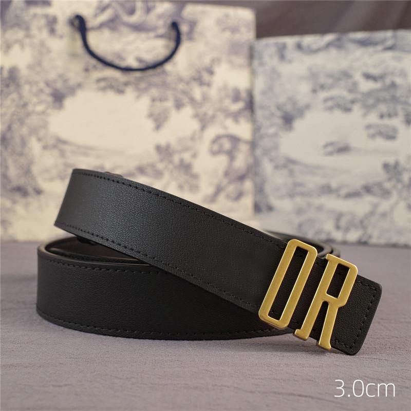 

Luxury Designer Belts Letter small Smooth Buckle Mens Designers Belt 3.0cm Width Girdle For Women Leather Waistband Belt Ceintures, Black