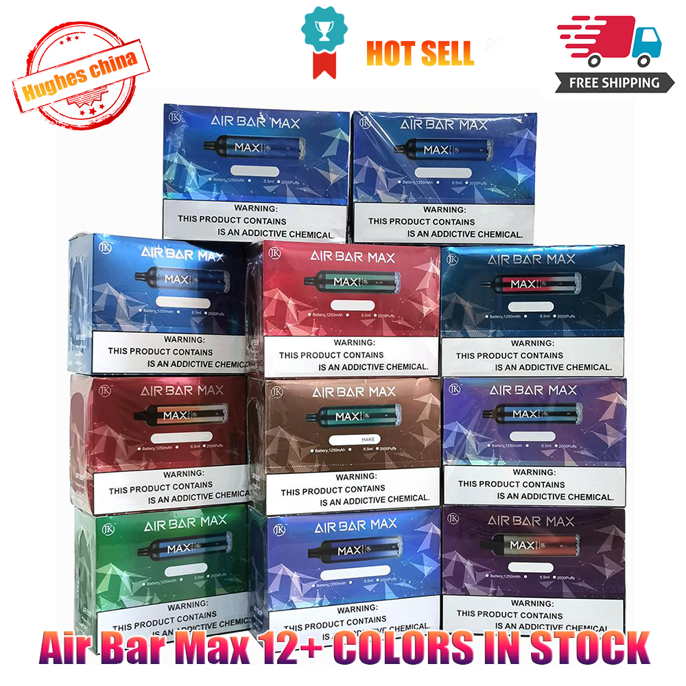 

2021 Air Bar Max Lux Disposable Device Pods E Cigarette Airbar 1250mAh Cartridges Prefilled 6.5ml Starter Kits 12 Colors Vaporizer Oil Carts