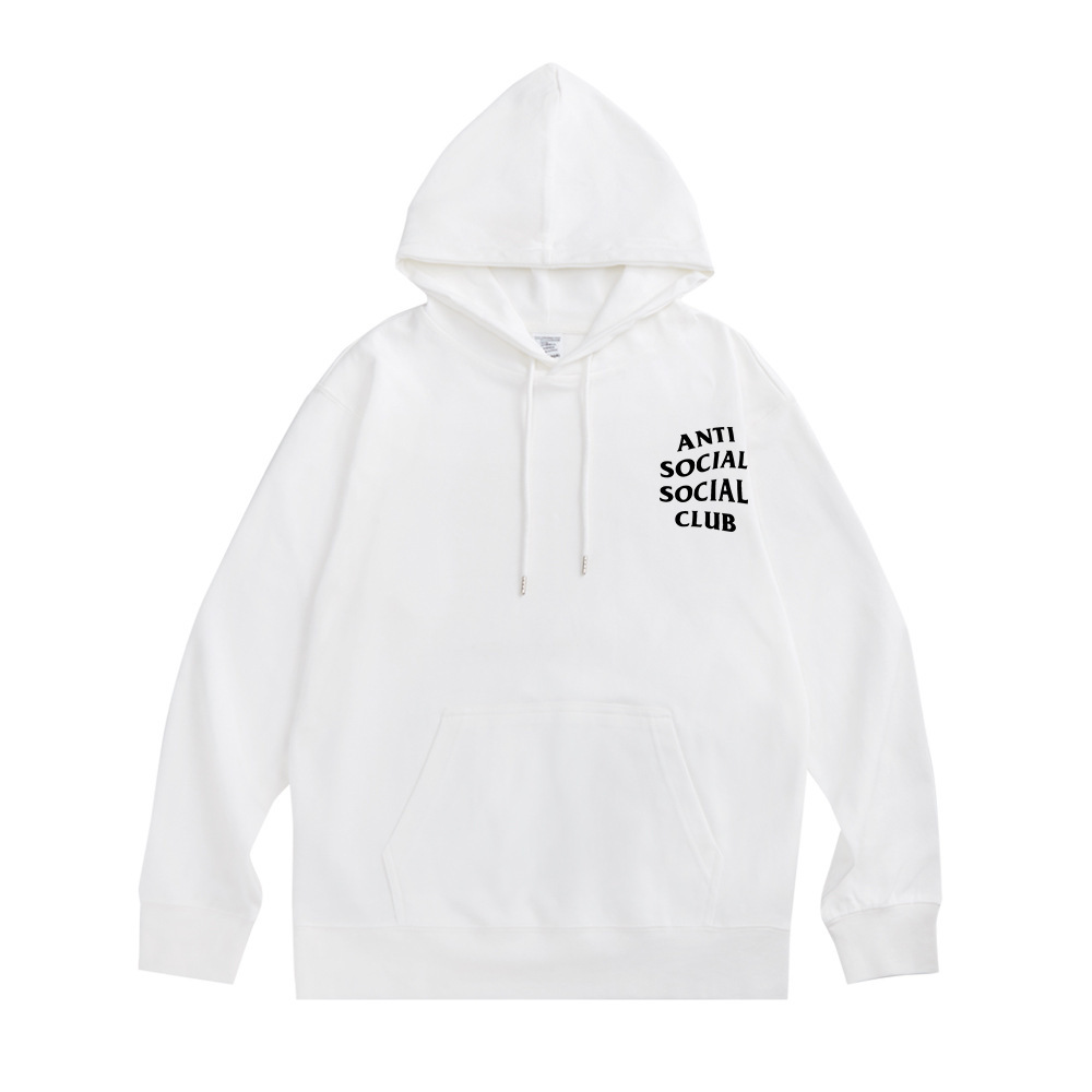 Sweat à capuche branchée Anti Social Sweat à capuche imprimé pour hommes et pulls de peluche à capuchon pour femmes
