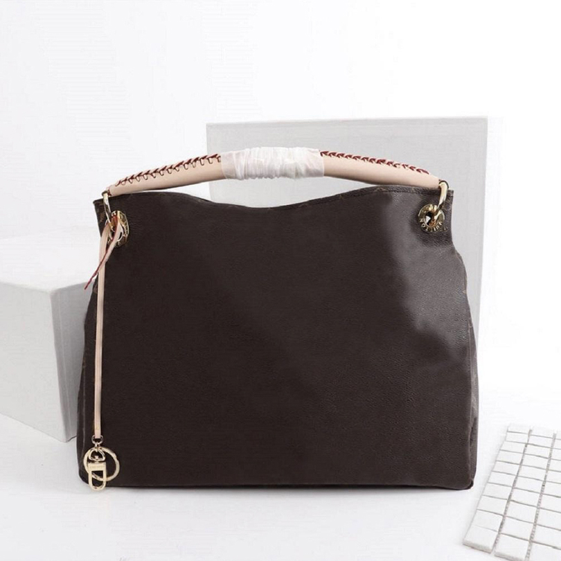 

M44869 ARTSY high quality medium handbag woman shoulder bag designers leather bags classic brown flower handbag women shopping tote fashion totes, Embossed blue