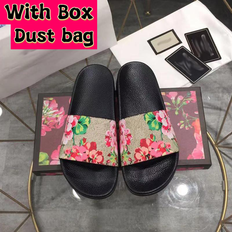 

2022 Fashion Luxury Slides slippers designer shoes snake print Slide Summer Wide Flat Leather Rubber Flats Sandals with box dust bag, Bubble wrap packaging