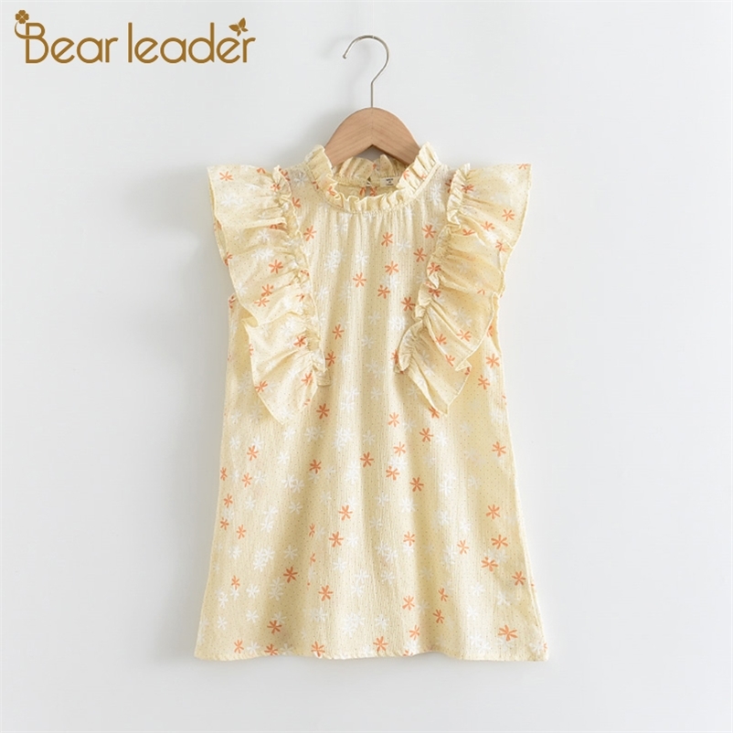 

Baby Girls Princess Floral Dress for Kids Summer Flowers Dresses Toddler Holiday Party Clothing Sweet Vestidos 210429, Ah4468yellow